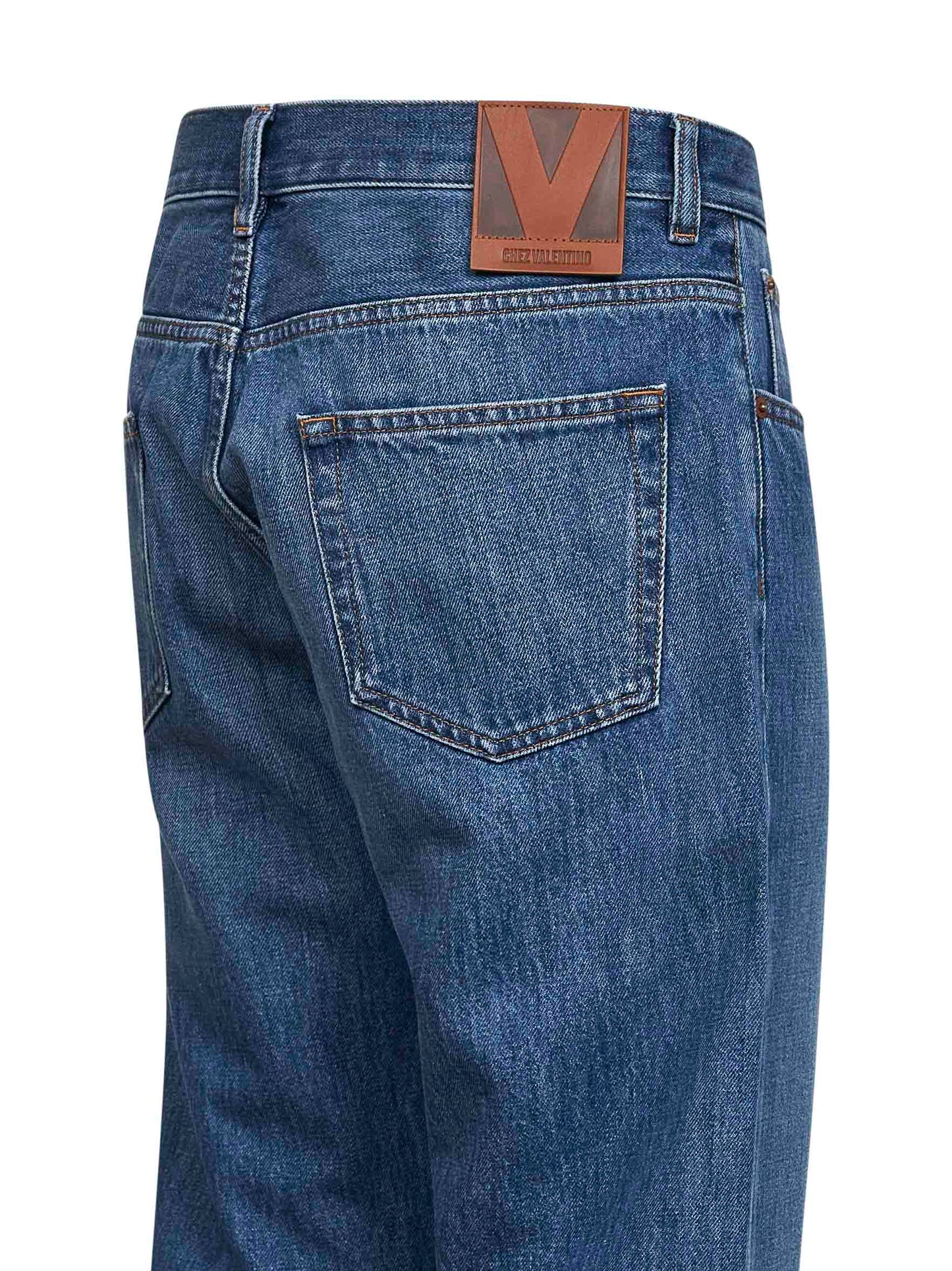 Medium blue cotton Denim Valentino jeans