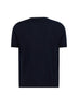 Maglia Valentino in lana blu navy con Vlogo patch