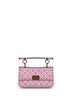 Pink Rockstud Spike small crossbody bag<BR/>
