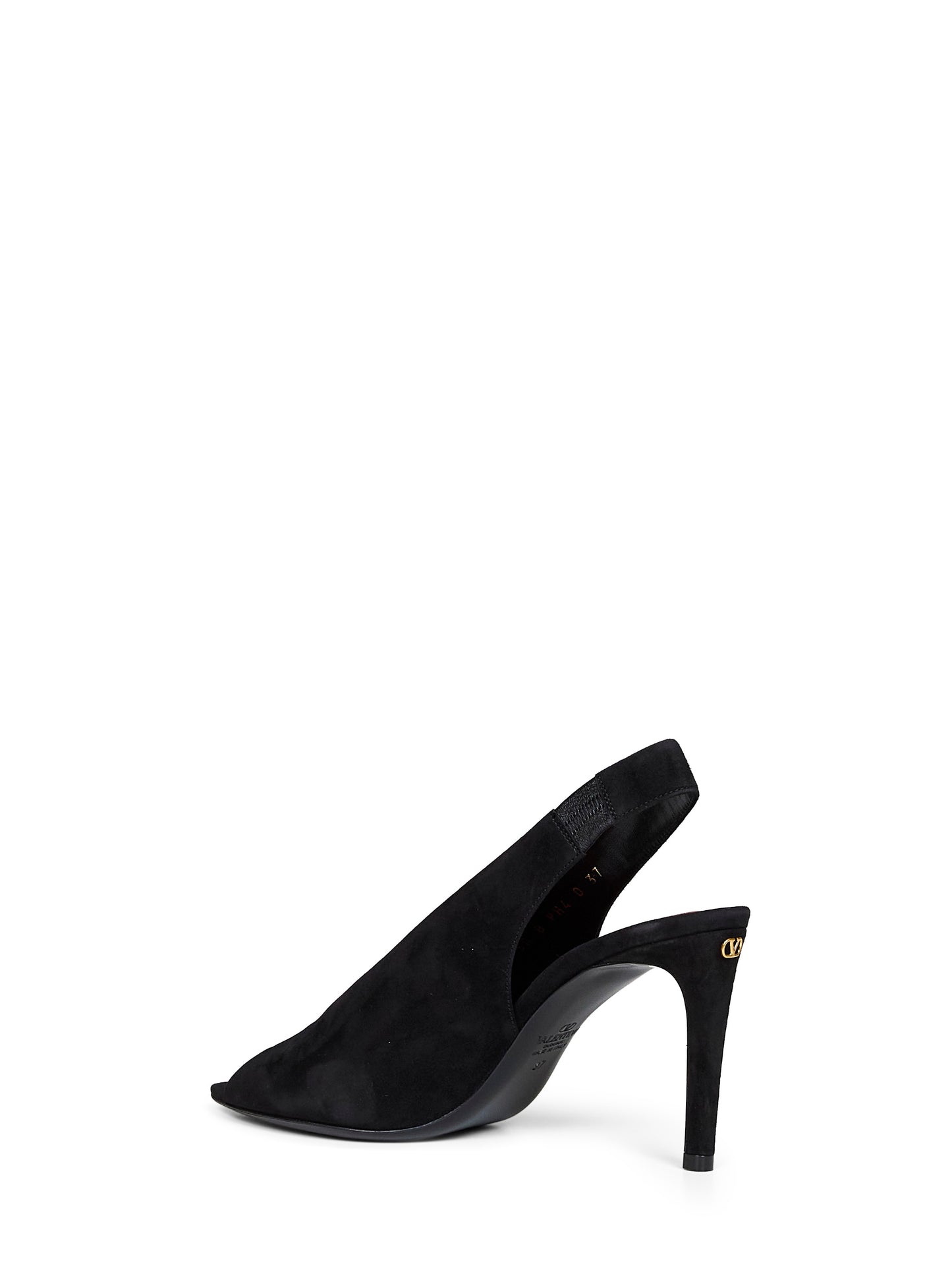 Black suede Open Toe Révélé 85mm pumps