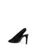Black suede Open Toe Révélé 85mm pumps