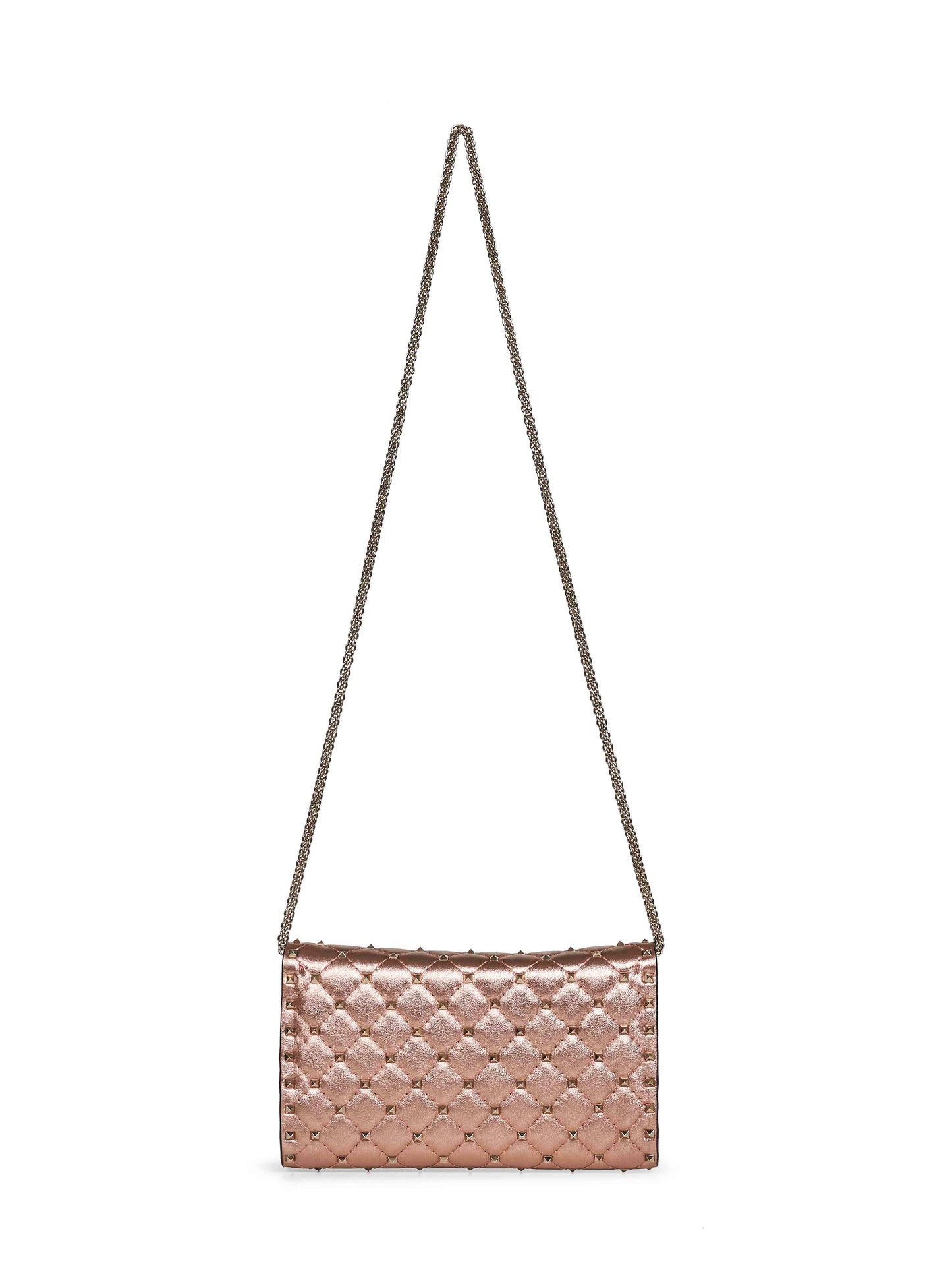 Rose cannelle Valentino Garavani Rockstud Spike crossbody bag
