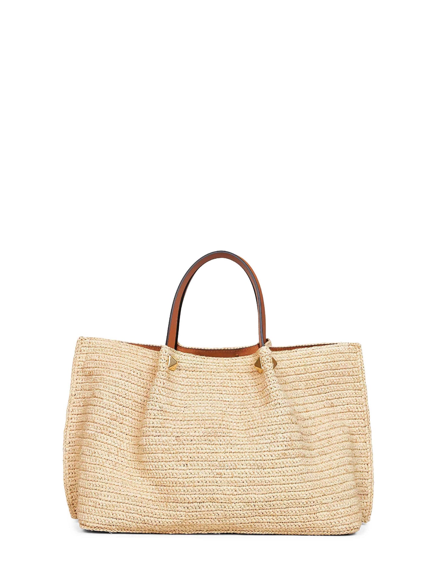 Borsa shopping media Valentino Garavani naturale