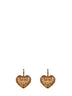 Gold and black metal and enamel Coeur Royal earrings