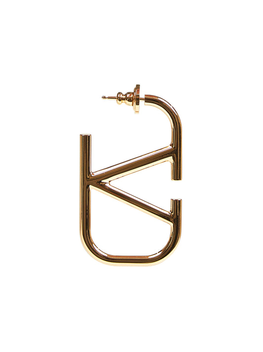Gold metal VLogo Signature earrings