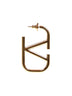 Gold metal VLogo Signature earrings
