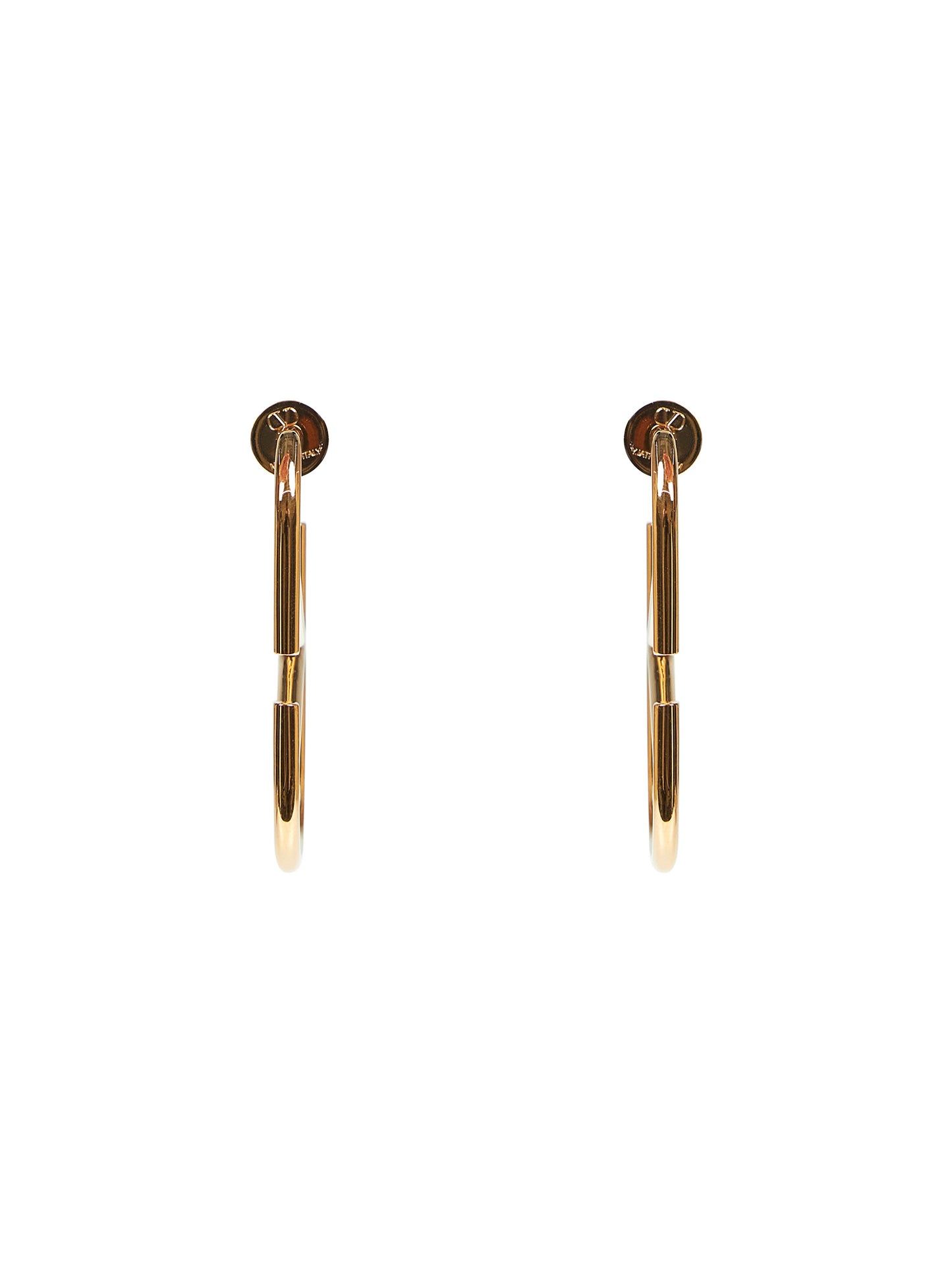 Gold metal VLogo Signature earrings