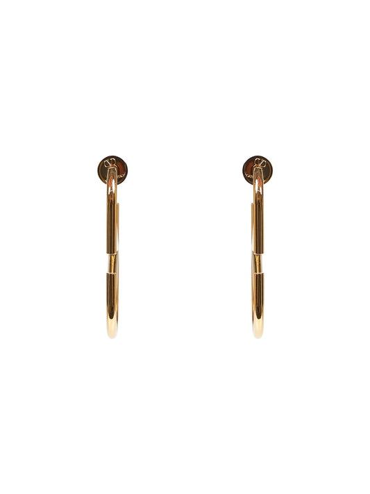 Gold metal VLogo Signature earrings