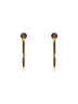Gold metal VLogo Signature earrings