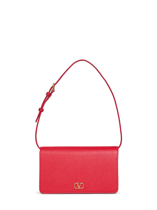 Red Vlogo Signature mini shoulder bag<BR/>