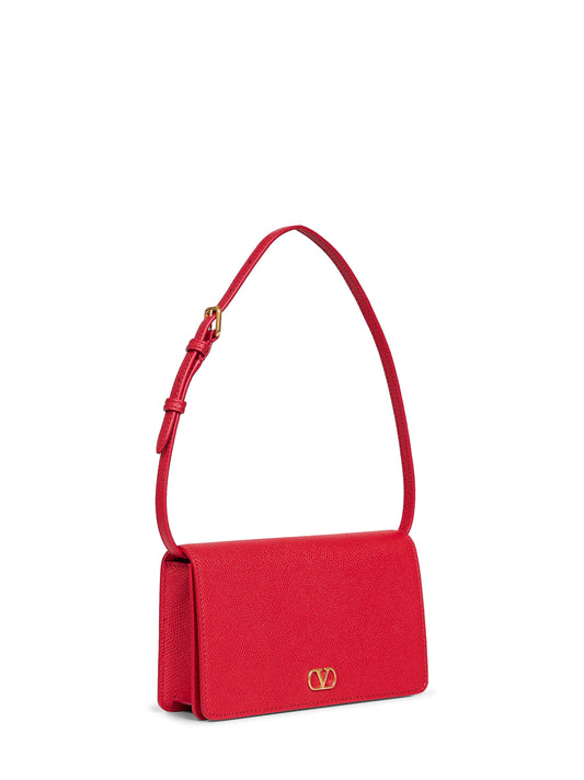 Red Vlogo Signature mini shoulder bag<BR/>