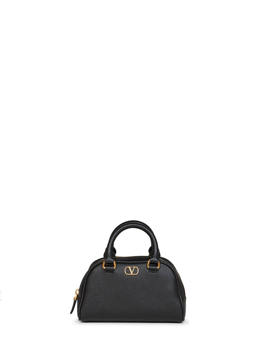 Black VLogo Signature mini dome bag