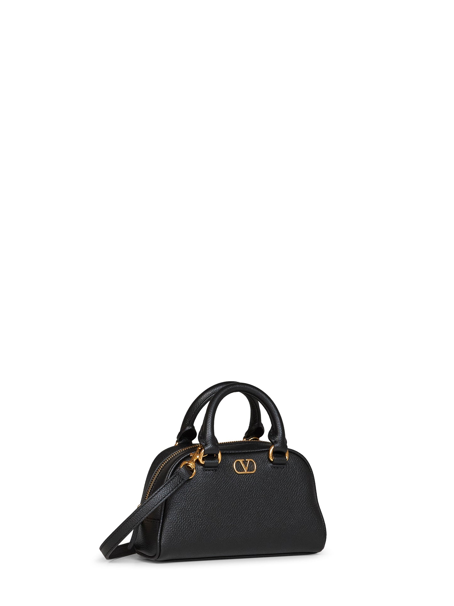 Black VLogo Signature mini dome bag
