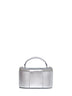 Silver Vlogo Signature mini vanity bag