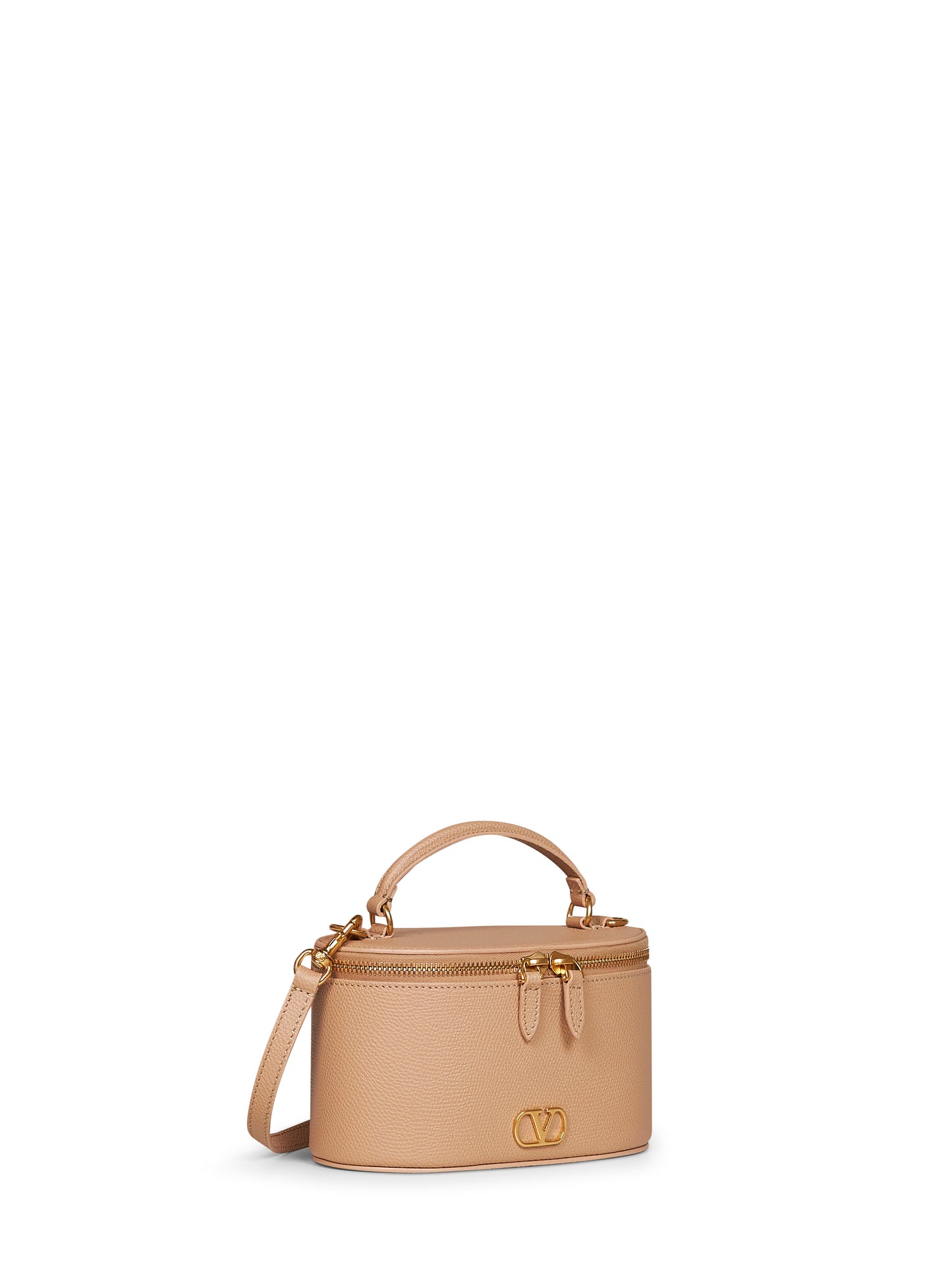 Rose sand Vlogo Signature mini vanity bag