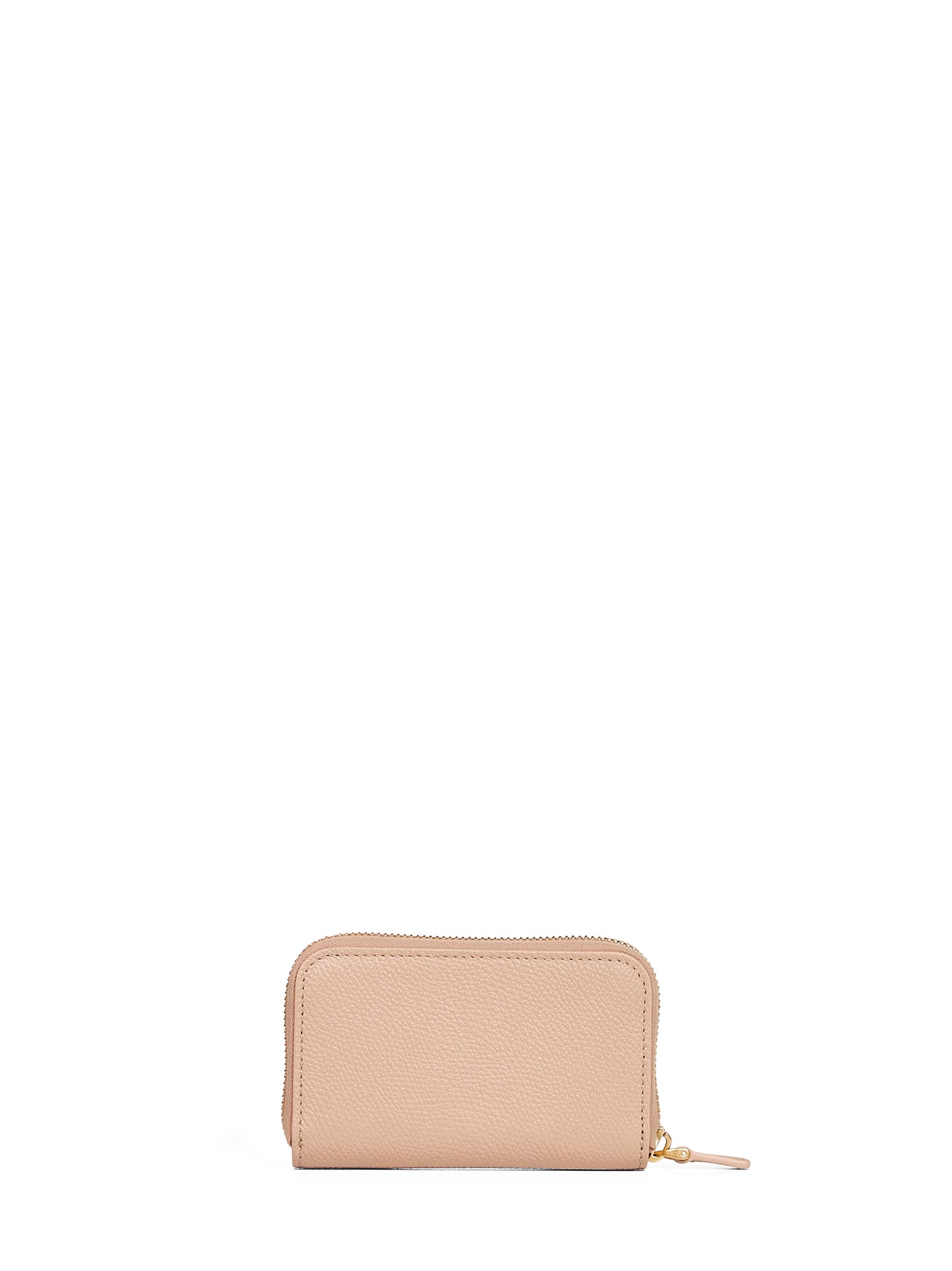 Rose sand VLogo Signature mini wallet