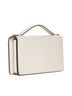 Portafoglio bianco in pelle con tracolla