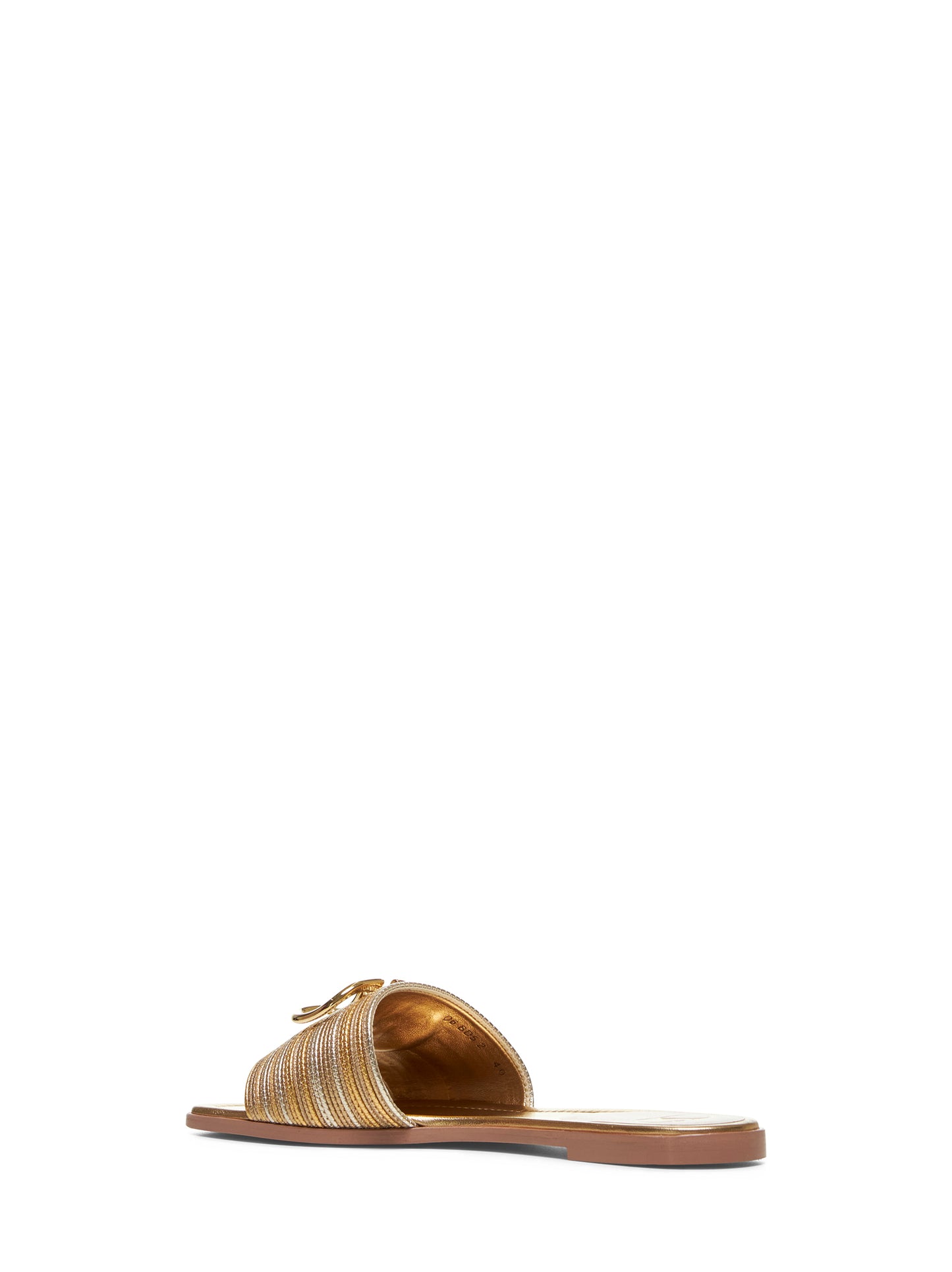 Gold VLogo Signature Slide sandals