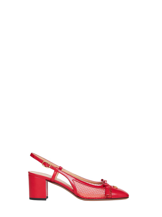 Red Valet Du Roi slingback pumps