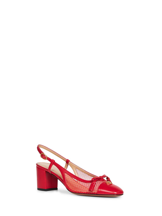 Red Valet Du Roi slingback pumps