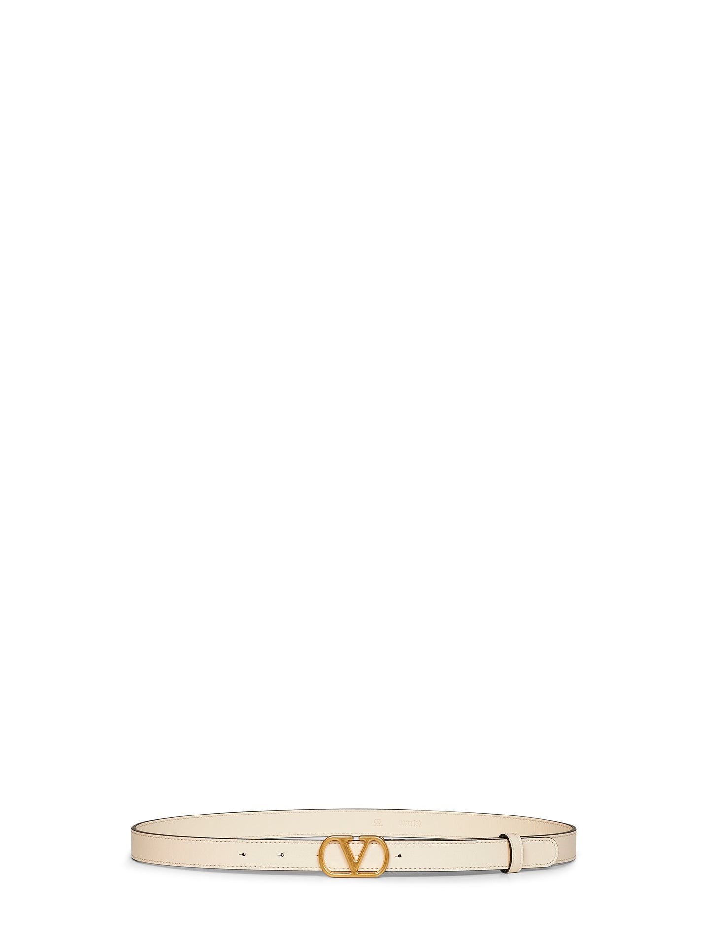 Butter shiny calfskin leather VLogo Signature belt