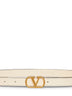Butter shiny calfskin leather VLogo Signature belt