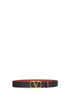 Black and deep caramel Vlogo Signature reversible belt