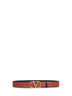 Black and deep caramel Vlogo Signature reversible belt