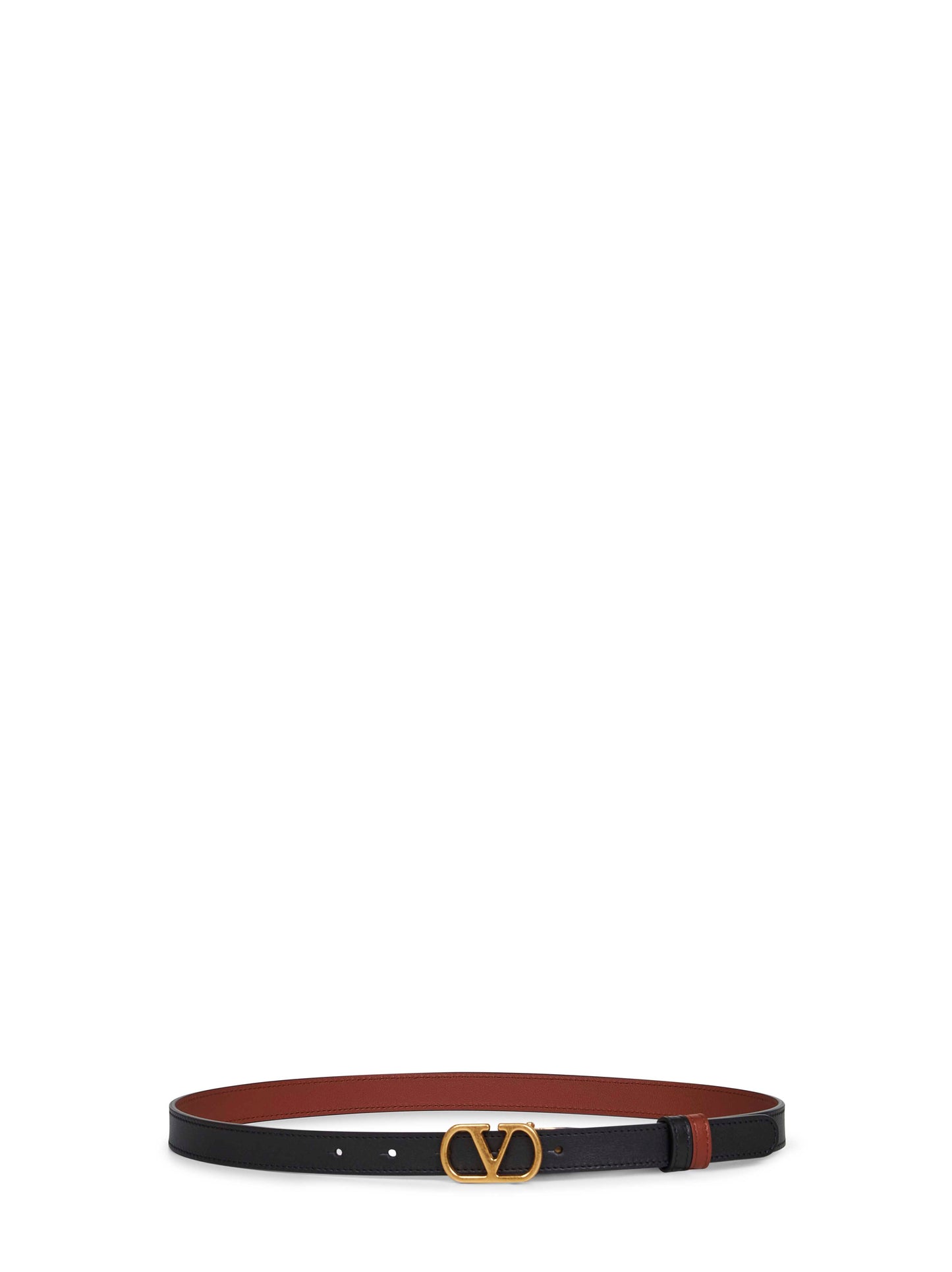 Two-tone VLogo Signature reversible belt