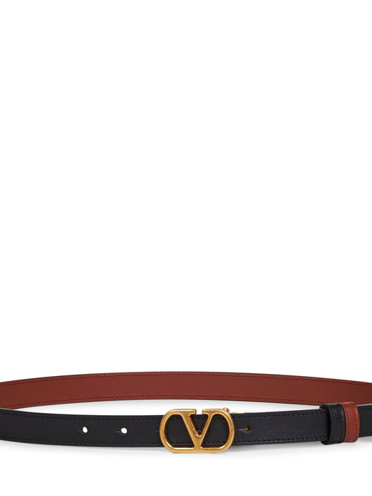 Two-tone VLogo Signature reversible belt
