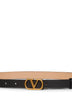 Black and rose sand VLogo Signature reversible belt