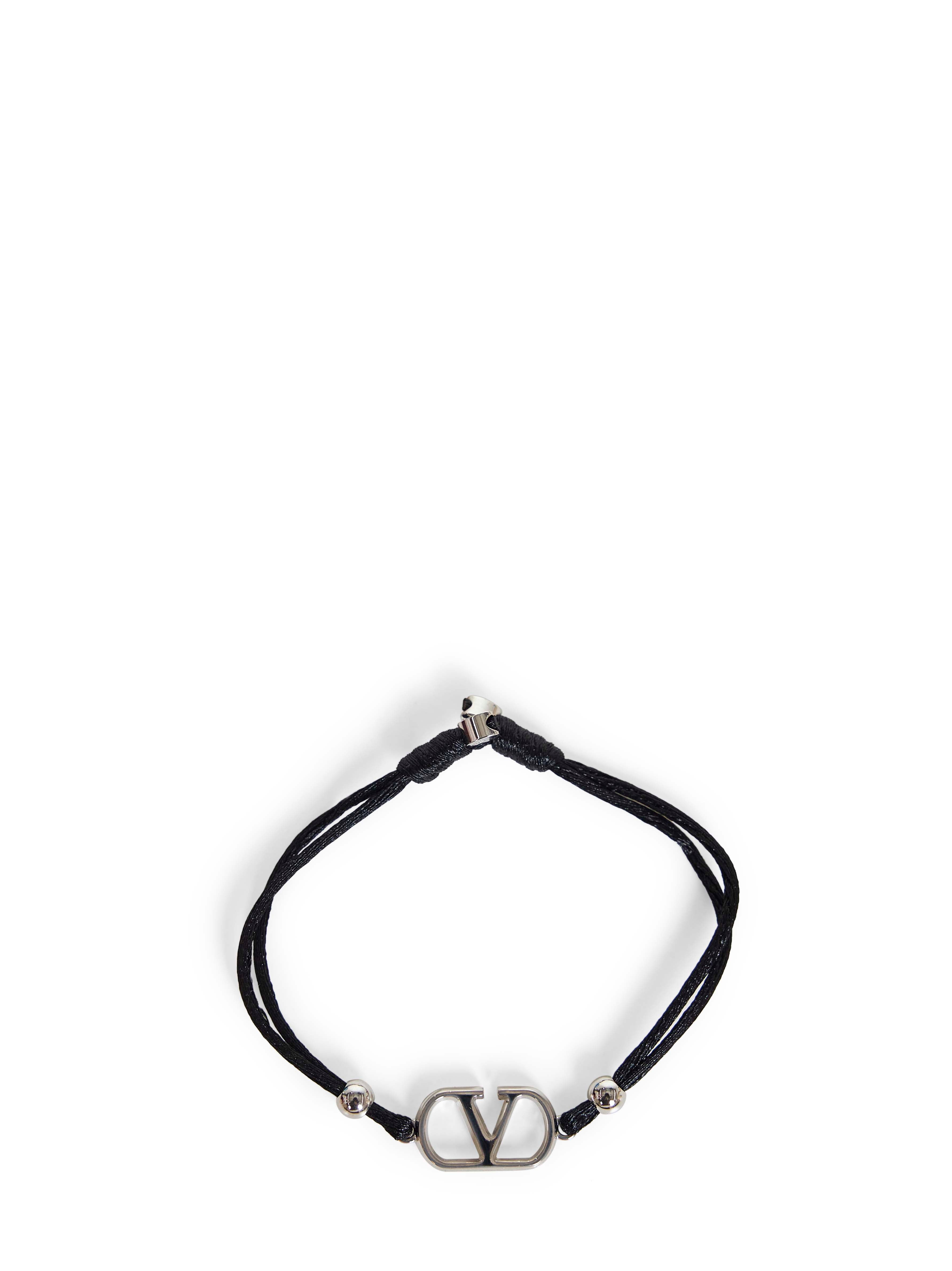 Black cord Vlogo Signature bracelet – Daniello.com