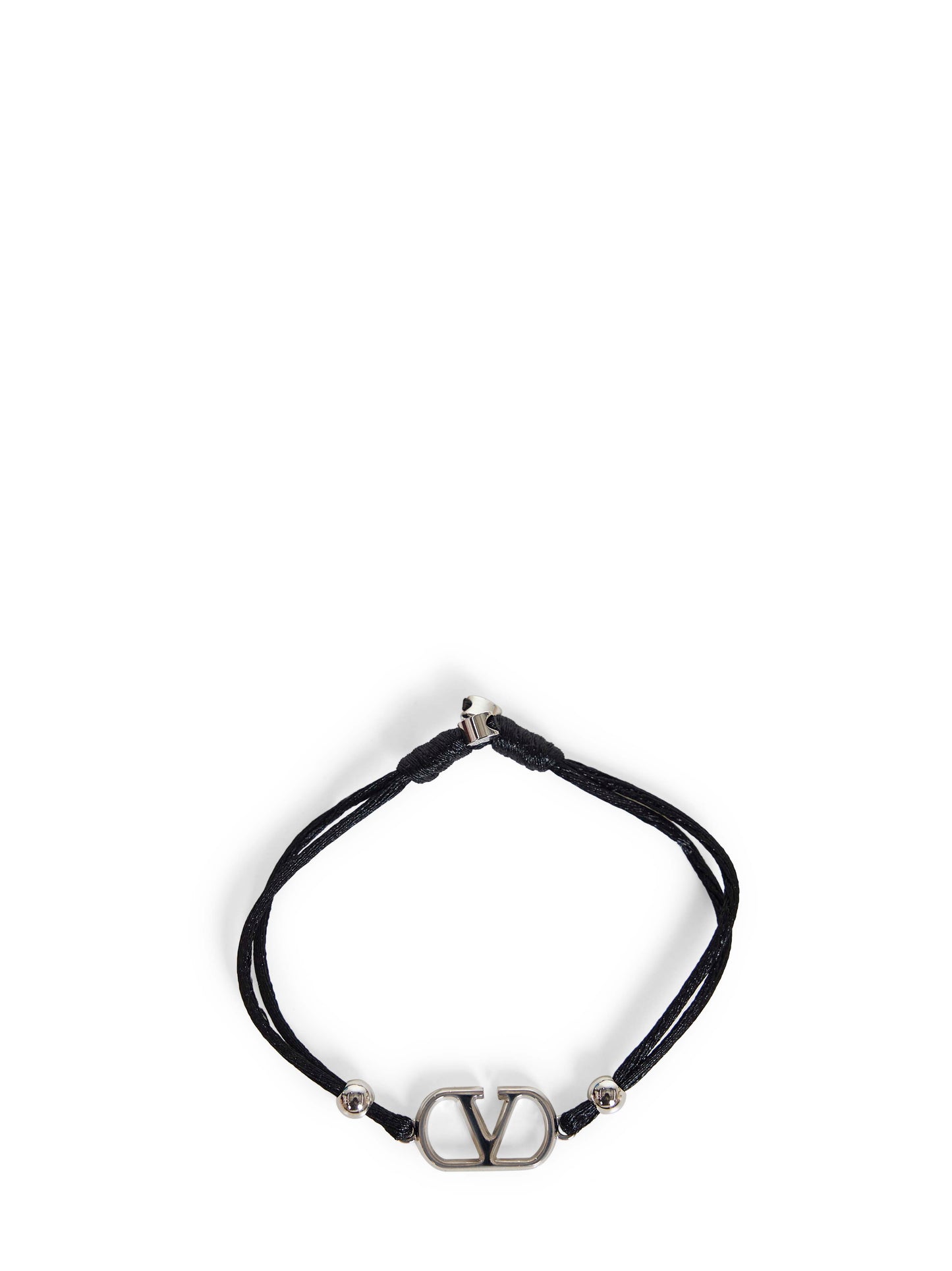 Black cord Vlogo Signature bracelet