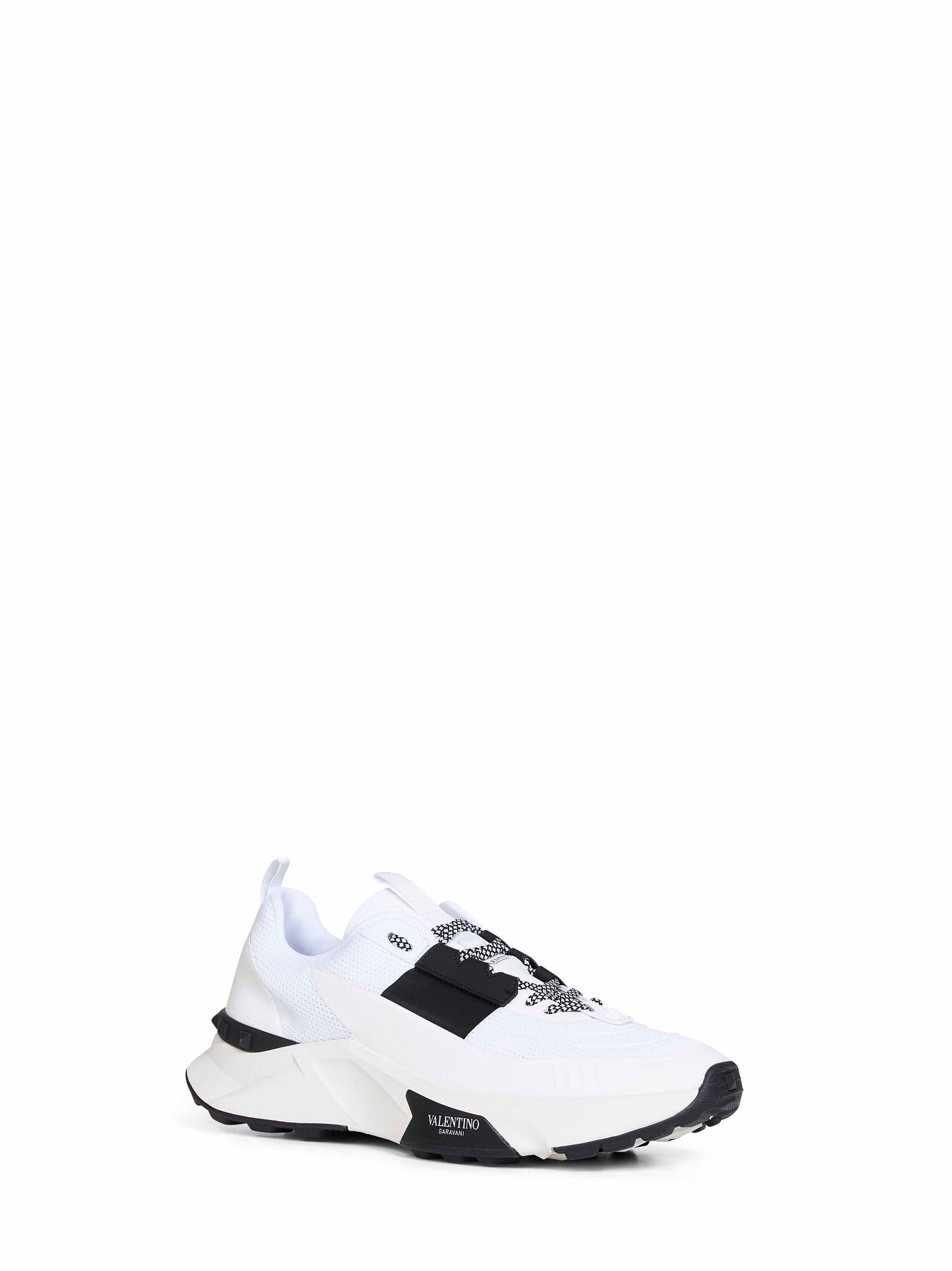 White and black True Act low-top sneakers