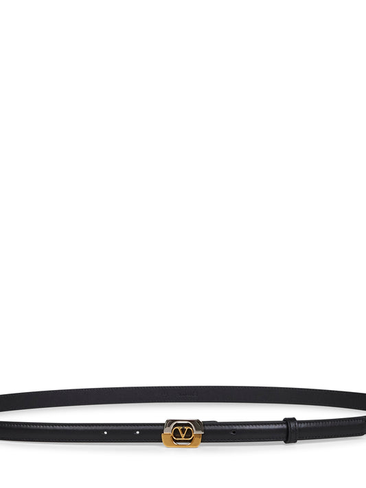 Black Valentino Garavani Vlogo Signature belt