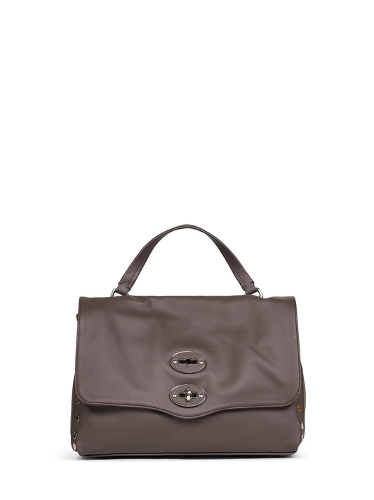 Brown gianduiotto Small Postina handbag