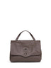 Brown gianduiotto Small Postina handbag