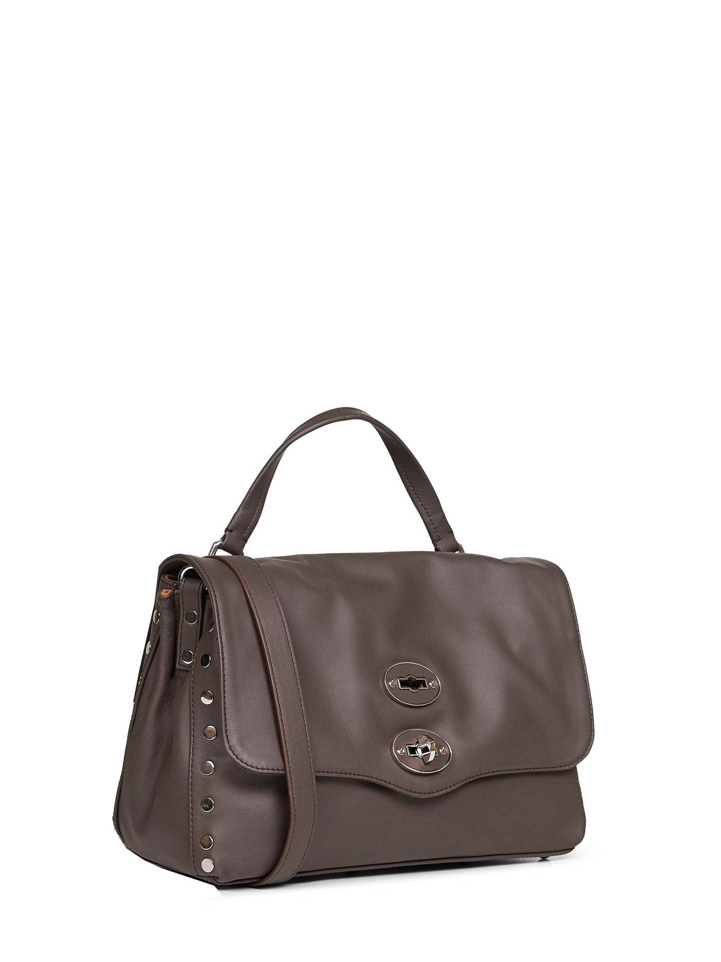 Brown gianduiotto Small Postina handbag