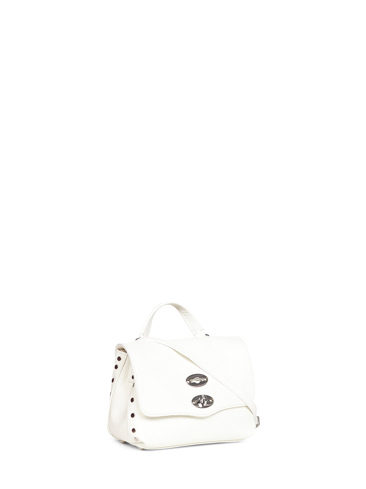 Milky white Baby Postina handbag<BR/>