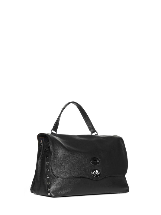 Zanellato Medium Postina Daily black leather bag