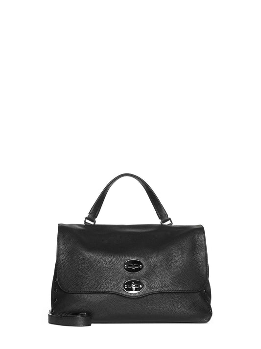 Zanellato Medium Postina Daily black leather bag
