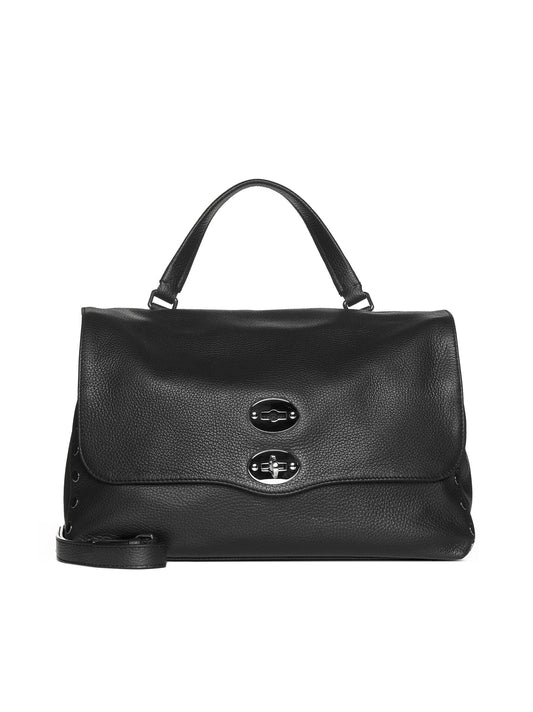 Zanellato Medium Postina Daily black leather bag