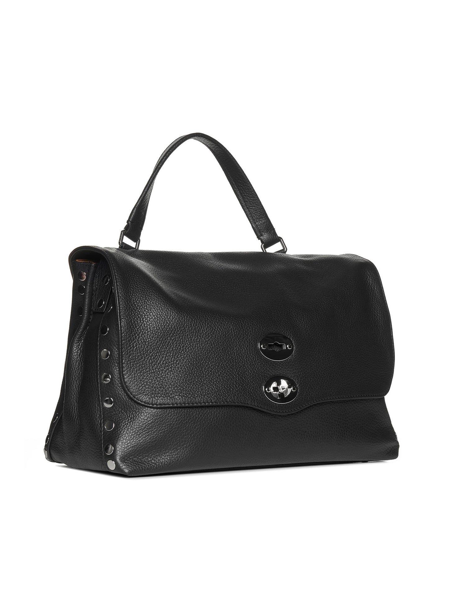 Zanellato Medium Postina Daily black leather bag
