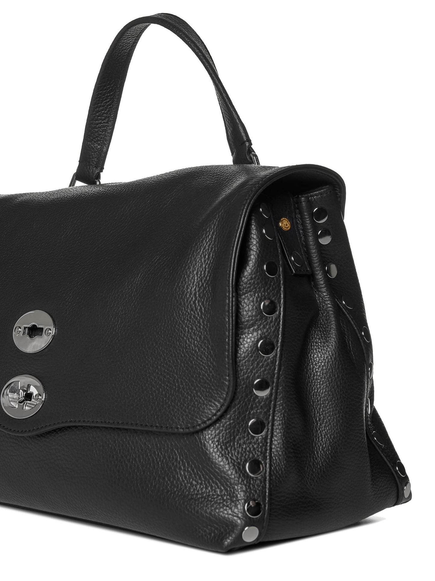 Zanellato Medium Postina Daily black leather bag