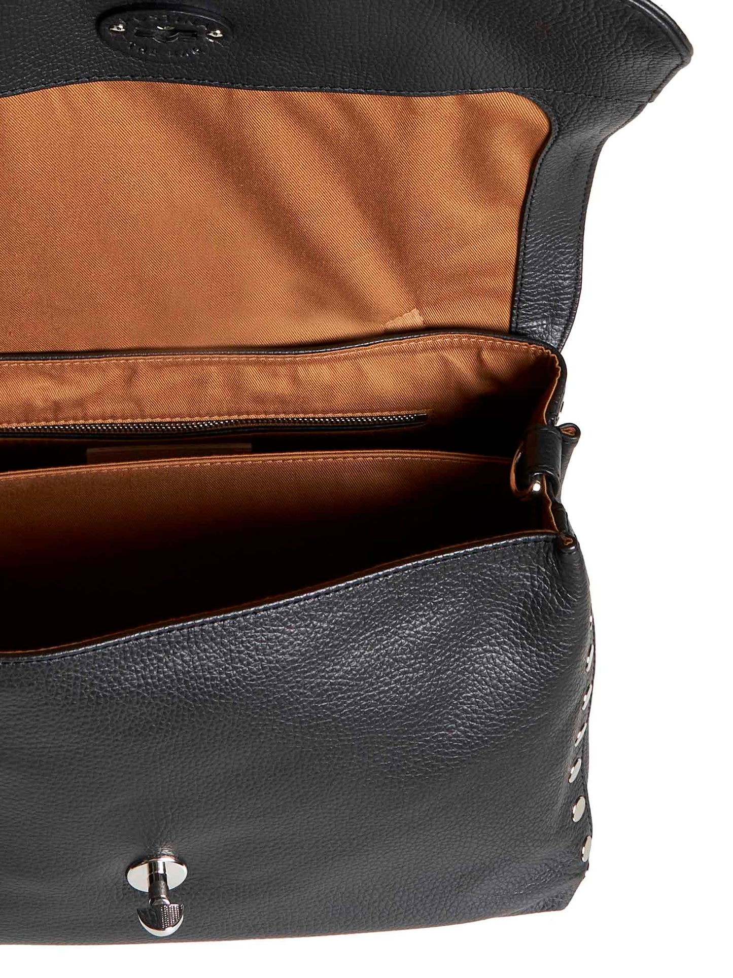 Zanellato Medium Postina Daily black leather bag