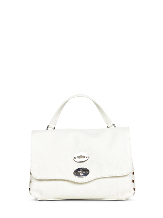 Borsa a mano Postina Small bianco latte