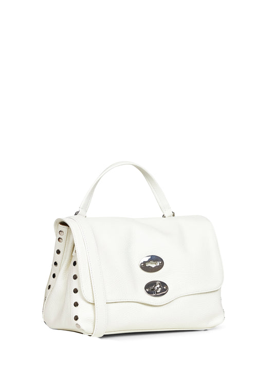 Borsa a mano Postina Small bianco latte