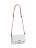 Grey carrara Lettera Small mini bag with shoulder strap