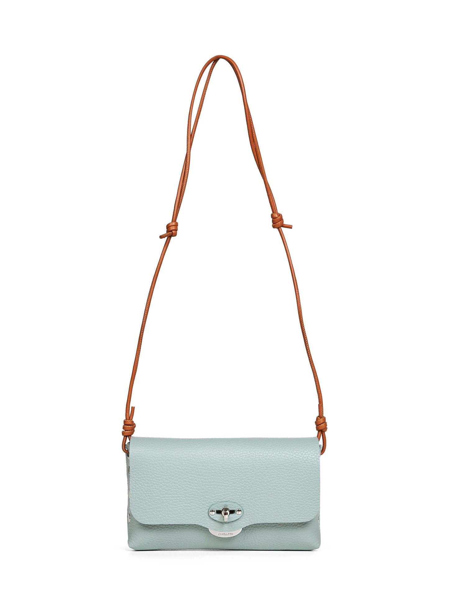 Green piperita Lettera Small mini bag with shoulder strap