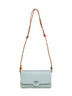 Green piperita Lettera Small mini bag with shoulder strap